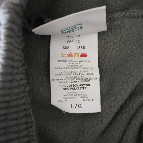 Northern Reflections Women's Green Sz Lrg Relaxed Elastic Fleece Sweatpants - Picture 12 of 12